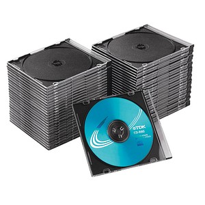 MediaRange 1er CD-/DVD-Hüllen Slim Cases transparent, 50 St. von MediaRange