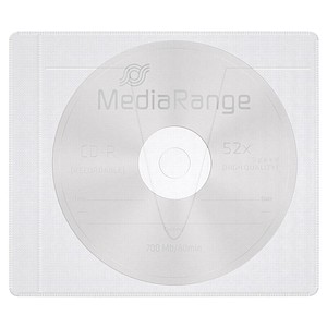 MediaRange 1er CD-/DVD-Hüllen selbstklebend transparent, 50 St. von MediaRange