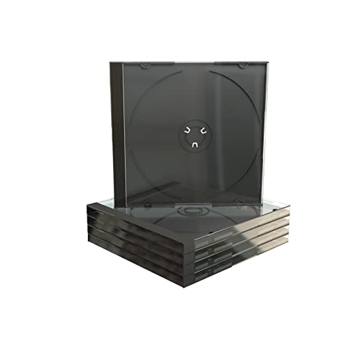 MediaRange CD Jewelcase Single Tray - Behälter CD-Aufbewahrung - Kapazität: 1 CD/DVD - Schwarz (Packung mit 100) von MediaRange