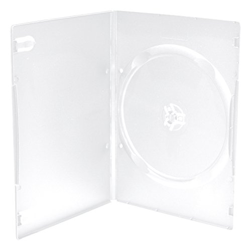 MediaRange BOX29 DVD-Leerhülle, 7 mm Transparent - 100 Stück, schwarz von MediaRange