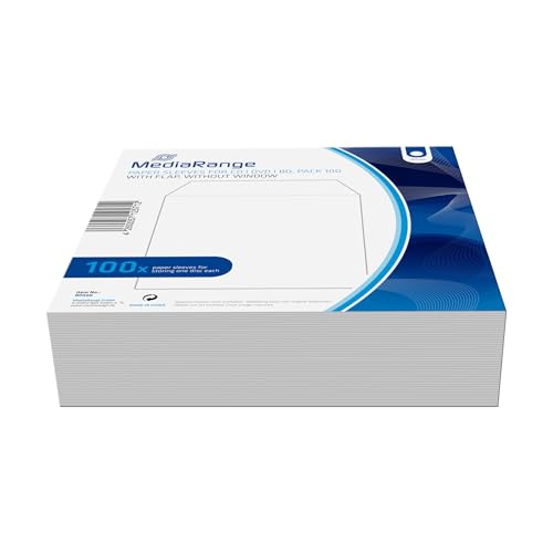 MediaRange BOX66 CD Slim Case mit Sichtfenster, 100 Stück von MediaRange