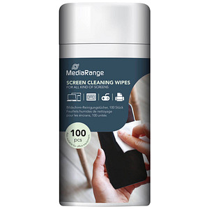 MediaRange Bildschirm-Reinigungstücher 1-lagig weiß, 100 Tücher MediaRange Bildschirm-Reinigungstücher 1-lagig weiß, 100 Tücher von MediaRange