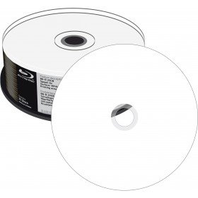 MediaRange Blu-ray Disc BD-R, 25 GB / 135 min, 6X, Voll bedruckbar, 25 Stück in Cakebox von MediaRange