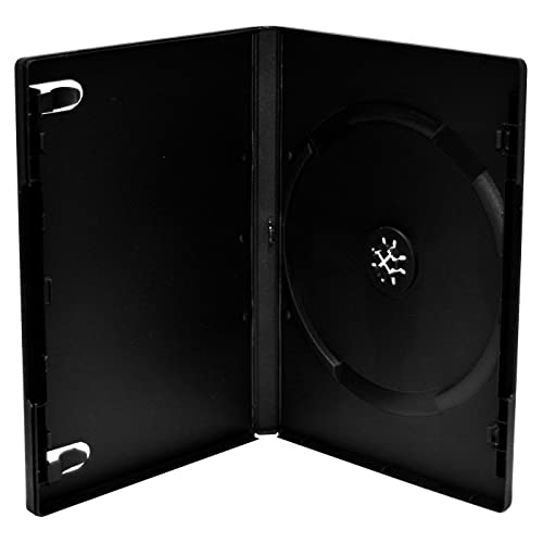 MediaRange CD/DVD Storage Media Case 50pcs, Black, BOX11-M (50pcs, Black) von MediaRange