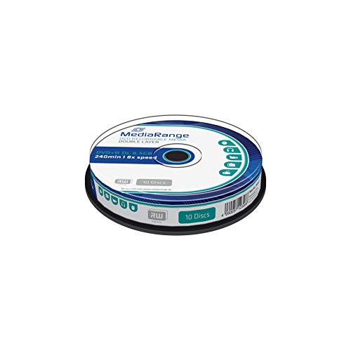 MediaRange DVD+R Double Layer 8.5Gb|240Min 8-fache Schreibgeschwindigkeit, 10er Cakebox von MediaRange