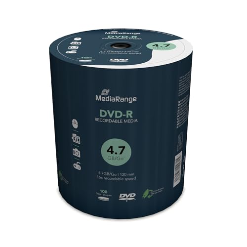 MediaRange DVD-R 4.7Gb|120Min 16x Speed, Cake 100 von MediaRange