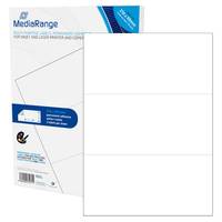 MediaRange Etiketten 210x99mm  150 St. stark haftend  weiß von MediaRange