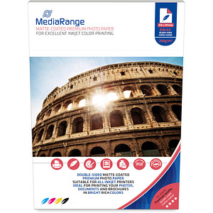 MediaRange Fotopapier MRINK102 DIN A4 matt 200 g/qm 50 Blatt von MediaRange