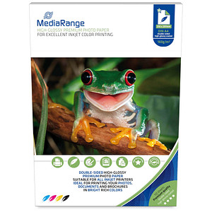 MediaRange Fotopapier MRINK108 DIN A4 hochglänzend 160 g/qm 50 Blatt von MediaRange