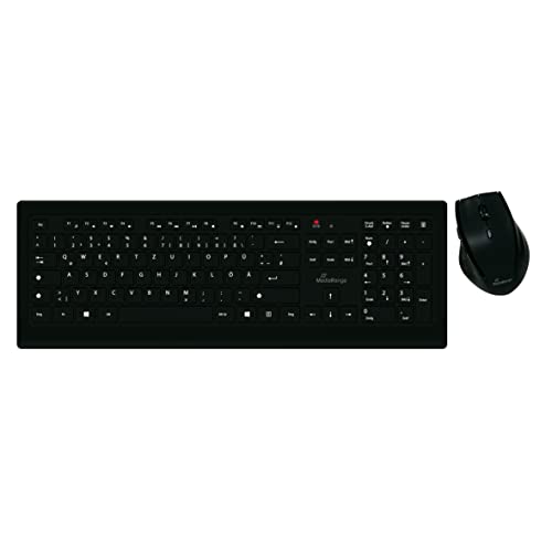 MediaRange Funk-Tastatur und optische 5 Tasten Funk-Maus Set, QWERTZ, schwarz MediaRange Funk-Tastatur und optische 5 Tasten Funk-Maus Set, QWERTZ, schwarz von MediaRange