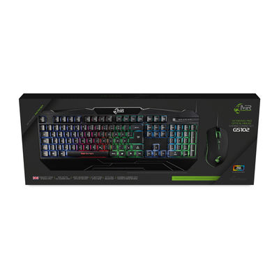 MediaRange Gaming-Set Tastatur 104 Tast + Maus 6-Tast (UK) von MediaRange