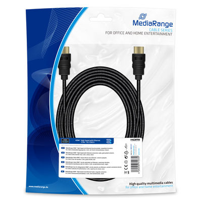 MediaRange HDMI High Speed Ethernet Anschlussk. 10Gibt/s 5m MediaRange HDMI High Speed Ethernet Anschlussk. 10Gibt/s 5m von MediaRange