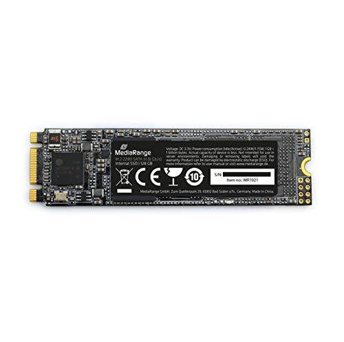 MediaRange Interne SSD Festplatte 128 GB - Solid State mit M.2 Schnittstelle SATA Rev. 3.1 und 3D-NAND-Technologie, ideal als internes SSD-Laufwerk zum Aufrüsten von Computern und Notebooks MediaRange Interne SSD Festplatte 128 GB - Solid State mit M.2 Schnittstelle SATA Rev. 3.1 und 3D-NAND-Technologie, ideal als internes SSD-Laufwerk zum Aufrüsten von Computern und Notebooks von MediaRange