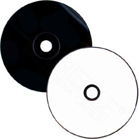 MediaRange MR241 Blank CD-R "52x 700 MB bedruckbar", 25er Pack weiß/schwarz von MediaRange