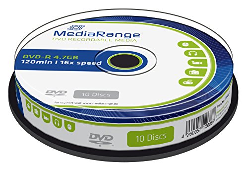 MediaRange MR452 DVD-R 4.7GB (16x Speed, 10 Stück) von MediaRange