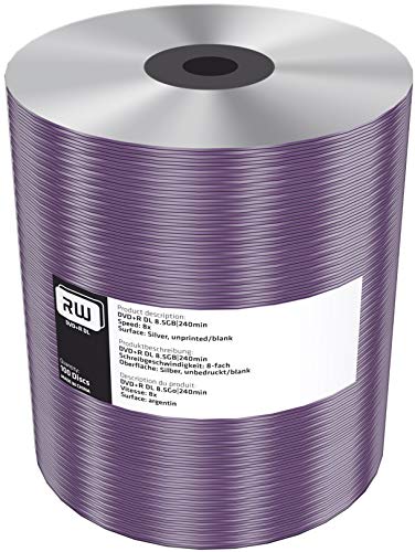 MediaRange MR473 DVD-Rohlinge 8,5GB DVD+R 10, DVD+RW (8,5GB, DVD+R, 120mm, 10-Fach, 8X, Tortenbox) von MediaRange