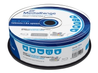 MediaRange MR515, 25 GB, BD-R, Tortenschachtel, 25 Stück(e) von MediaRange