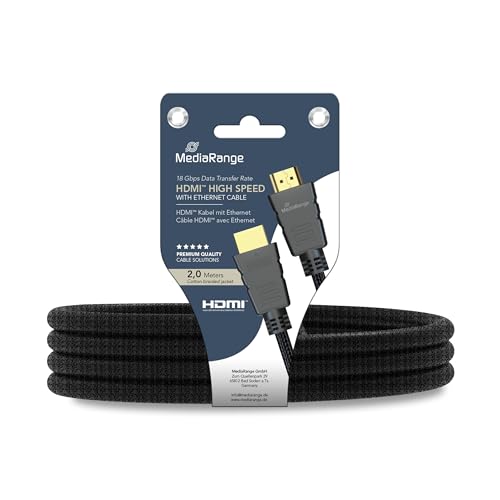 MediaRange MRCS196 HDMI Anschlusskabel 2m 18GB schwarz MediaRange MRCS196 HDMI Anschlusskabel 2m 18GB schwarz von MediaRange