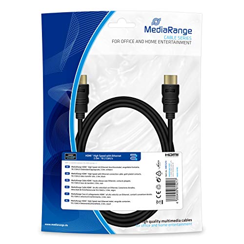 MediaRange MRCS210 HDMI-Anschlusskabel 2m 10,2 GB Schwarz von MediaRange