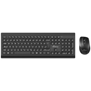 MediaRange MROS104 Tastatur-Maus-Set kabellos schwarz von MediaRange