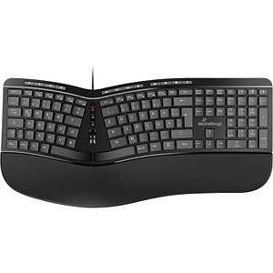 MediaRange MROS120 ergonomische Tastatur kabelgebunden schwarz von MediaRange