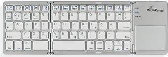 MediaRange MROS133 Tastatur Bluetooth QWERTZ Deutsch - Schweiz Silber (MROS133) von MediaRange