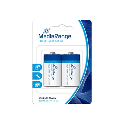 MediaRange Premium Alkaline Batterien, Baby C|LR14|1.5V, 2er Pack MediaRange Premium Alkaline Batterien, Baby C|LR14|1.5V, 2er Pack von MediaRange