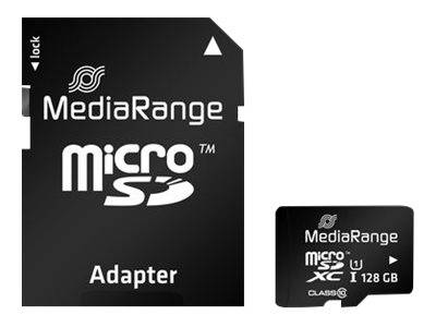MediaRange SD MicroSD Card 128GB UHS-1 Cl.10 inkl. Adapter MediaRange SD MicroSD Card 128GB UHS-1 Cl.10 inkl. Adapter von MediaRange