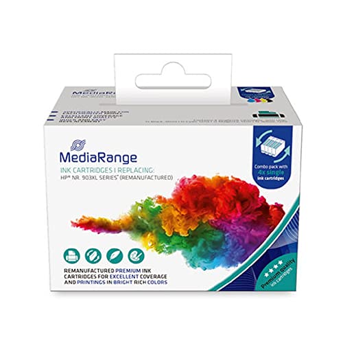 MediaRange Tintenpatronen, für/ersetzt HP Nr. 903 XL Serie, wiederaufbereitet, 4er Set MediaRange Tintenpatronen, für/ersetzt HP Nr. 903 XL Serie, wiederaufbereitet, 4er Set von MediaRange
