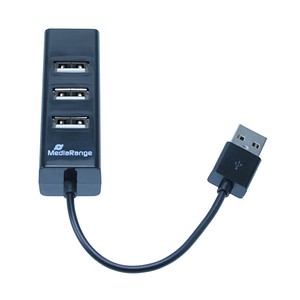 MediaRange USB-Hub 4-fach schwarz von MediaRange