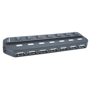 MediaRange USB-Hub 7-fach schwarz von MediaRange