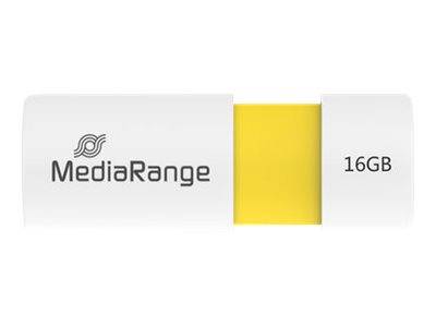 MediaRange USB-Stick 16GB USB 2.0 Slider yellow MediaRange USB-Stick 16GB USB 2.0 Slider yellow von MediaRange
