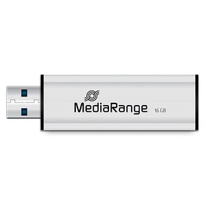 MediaRange USB-Stick schwarz, silber 16 GB von MediaRange