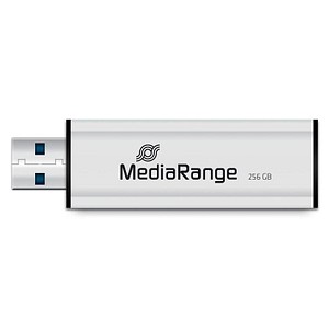 MediaRange USB-Stick schwarz, silber 256 GB von MediaRange