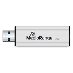 MediaRange USB-Stick schwarz, silber 64 GB von MediaRange