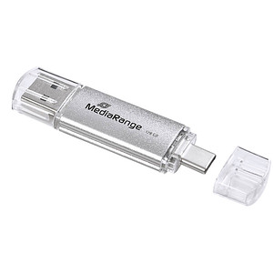 MediaRange USB-Stick silber 128 GB von MediaRange