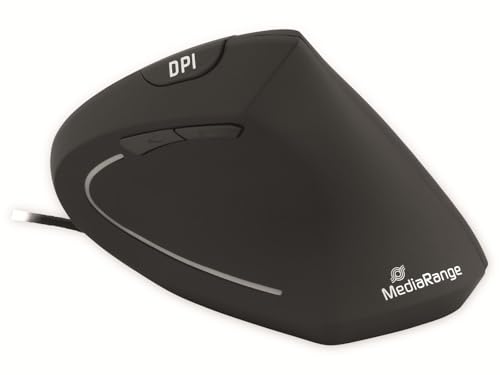 MediaRange ergonomische 6-Tasten Maus mit optischem Sensor für Rechtshänder, kabelgebunden, schwarz MediaRange ergonomische 6-Tasten Maus mit optischem Sensor für Rechtshänder, kabelgebunden, schwarz von MediaRange