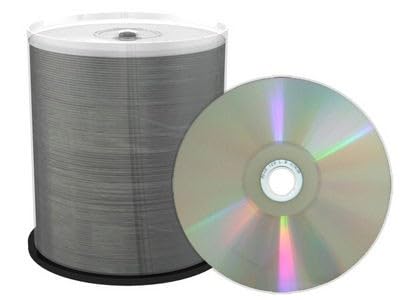 Professional Line CD-R 700MB|80min 52-fache Schreibgeschwindigkeit, vollflächig bedruckbar (Thermo-Retransfer), Silber, voll metallisiert, 100er Cakebox von MediaRange