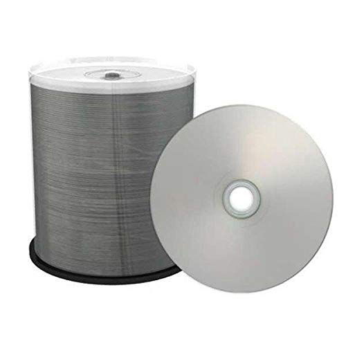 Professional Line DVD-R 4.7GB|120min 16-fache Schreibgeschwindigkeit, vollflächig bedruckbar (Tintenstrahldrucker), Silber, voll metallisiert, 100er Cakebox von MediaRange