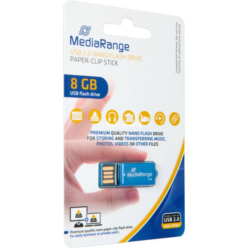 USB Nano 8 GB, USB-Stick von MediaRange