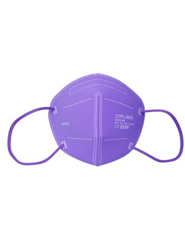 MediaSanex CTPL FFP2-Maske 25 Stück Lila/Violett einzeln verpackt von MediaSanex