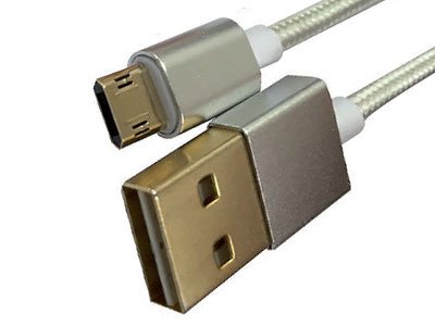 Mediacom M-CUSBRS USB-Kabel 1 m USB A Micro-USB B Silber – USB-Kabel (1 m, USB A, Micro-USB B, 2.0, Stecker auf Stecker, Silber) von Mediacom
