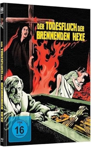 DER TODESFLUCH DER BRENNENDEN HEXE - wattiertes Mediabook Cover A – limitiert auf 99 Stück (Bluray + DVD) [Blu-ray] von Mediacs (Tonpool medien)