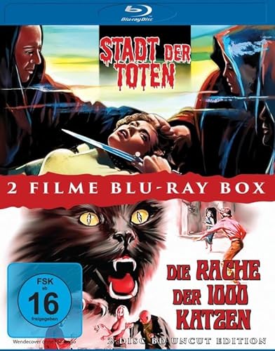 STADT DER TOTEN + DIE RACHE DER 1000 KATZEN - 2 Disc Uncut Horror BD Box [Blu-ray] von Mediacs (Tonpool medien)