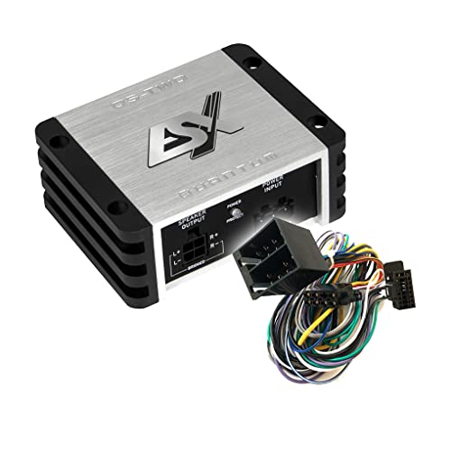 MEDIADOX Auto/KFZ Plug & Play Upgrade Verstärker/Endstufe + Kabel Set QS-Two-ISO von ESX kompatibel mit SMART ForFour Typ 453 ab 2014 (Media System) von Mediadox