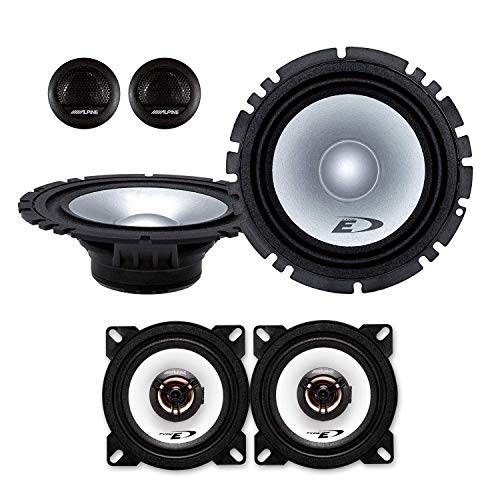 Mediadox Alpine Front/Heck 16,5cm/10cm Auto Lautsprecher/Boxen/Speaker Komplett-Set kompatibel mit OPEL II von Mediadox