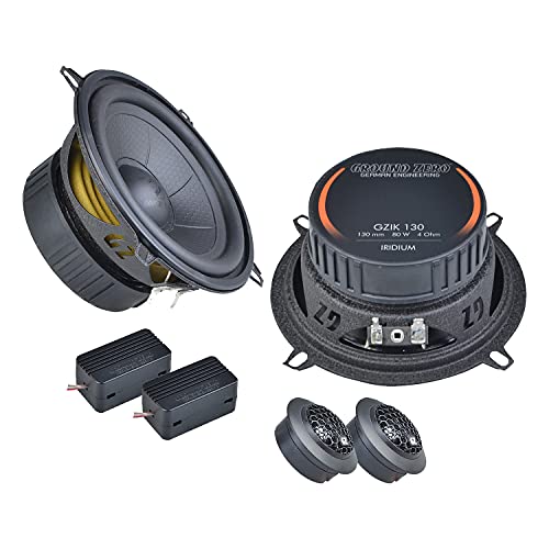 Mediadox Front/Heck 13cm/130mm 2-Wege Kompo Auto Lautsprecher/Boxen/Speaker Set von Ground Zero (GZIC 130.2) kompatibel mit BMW von Mediadox