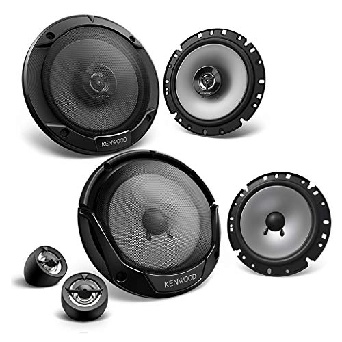 Mediadox Kenwood Front/Heck 16,5cm/165mm Auto Lautsprecher/Boxen/Speaker Komplett-Set kompatibel für SEAT II von Mediadox