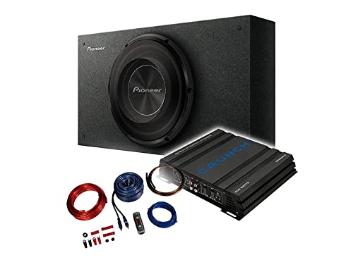 Mediadox Pioneer/Crunch Basspaket - 2-Kanal Endstufe/Verstärker+30cm Subwoofer+Kabel-Set/TS-A3000LB + GPX-500.2 + KABELKIT von Mediadox
