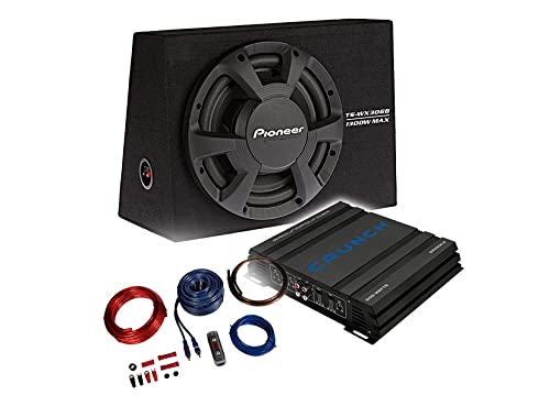 Mediadox Pioneer/Crunch Basspaket - 2-Kanal Endstufe/Verstärker+30cm Subwoofer+Kabel-Set/TS-WX306B + GPX-500.2 + KABELKIT von Mediadox